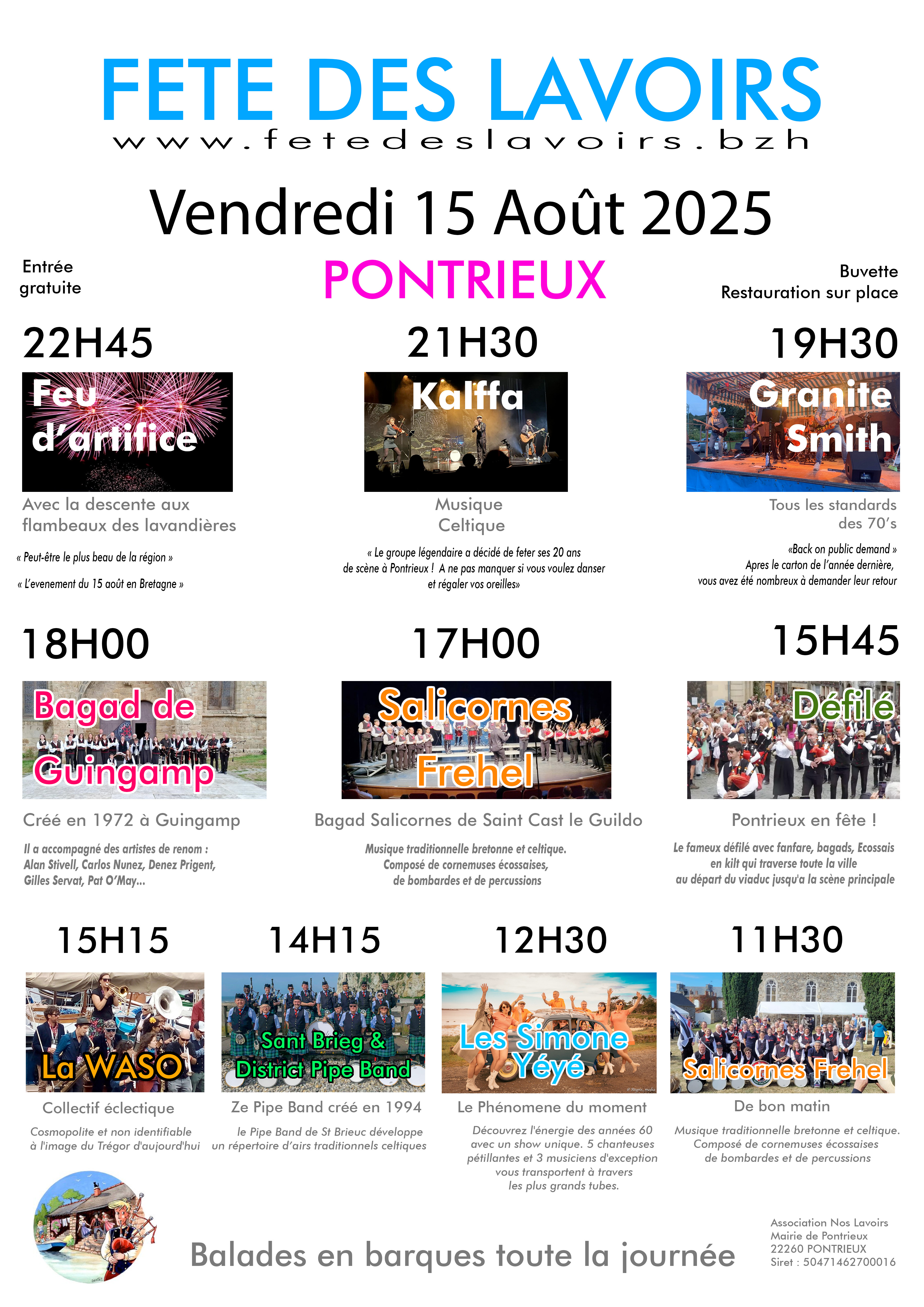 L'affiche de la fete des lavoirs 2025 est arrivée